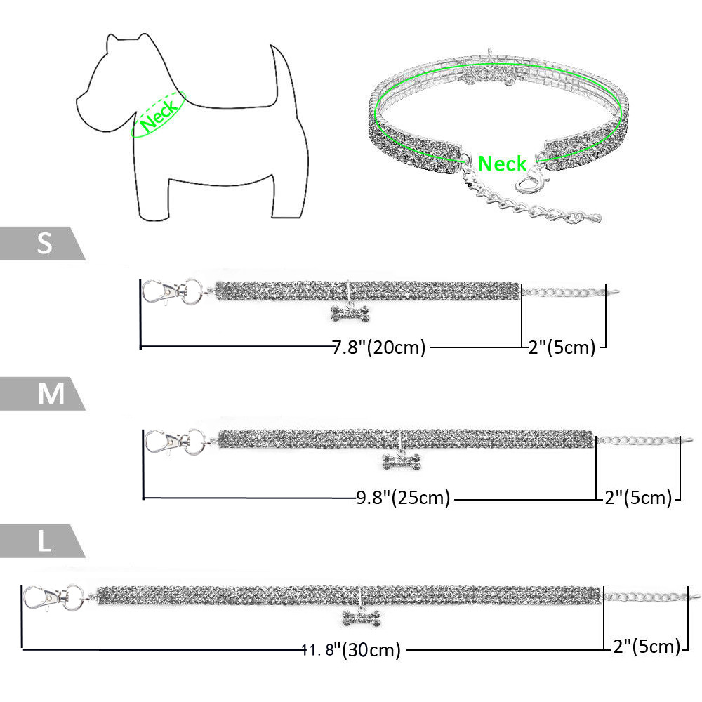 “Glamorous Bling Collars for Small Dogs and Cats - Doggy-Dog world