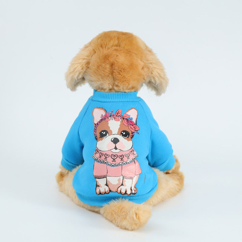 Pet Two Legged Hoodie Polyester Clothing For Dogs - Doggy-Dog world