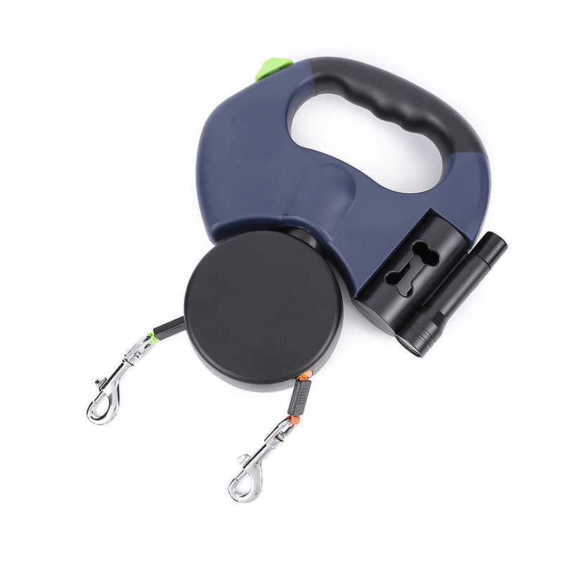 3M Dual Retractable Leash for Two Dogs – Reflective, Tangle-Free & Lighted - Doggy-Dog world