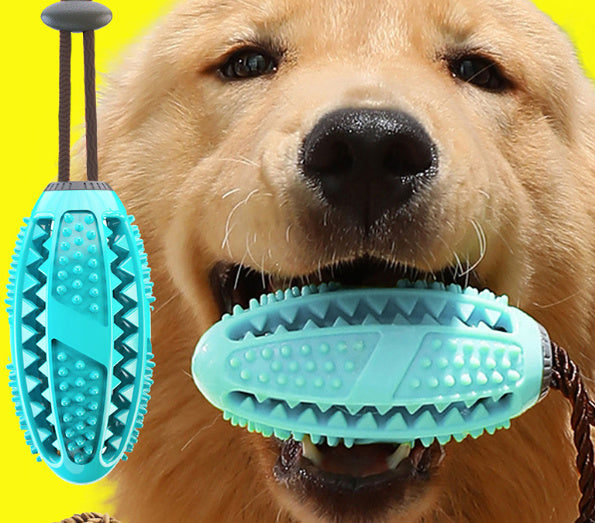 Dog Toys Silicon Suction Cup Tug Interactive Dog Ball Toy For Pet Chew Bite Tooth Cleaning Toothbrush Feeding Pet Supplies - Doggy-Dog world