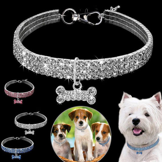 “Glamorous Bling Collars for Small Dogs and Cats - Doggy-Dog world