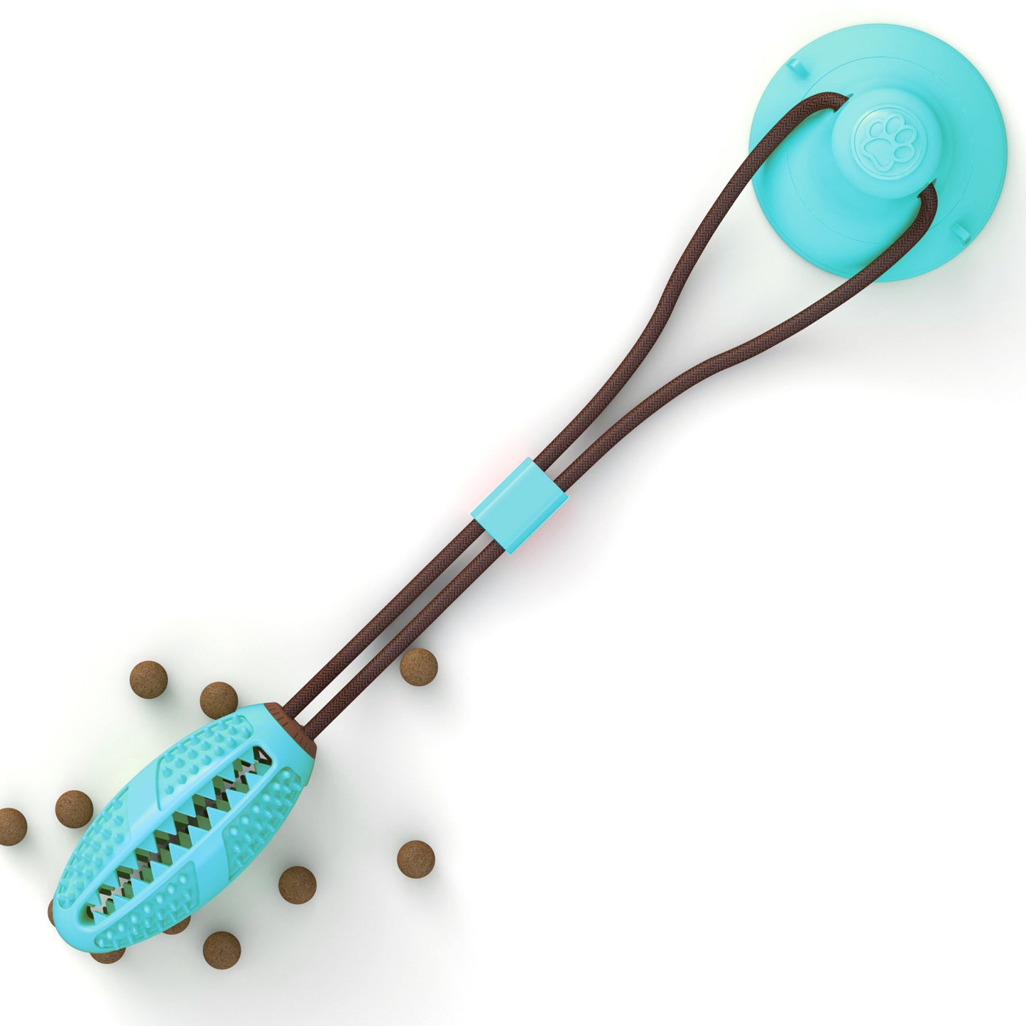 Dog Toys Silicon Suction Cup Tug Interactive Dog Ball Toy For Pet Chew Bite Tooth Cleaning Toothbrush Feeding Pet Supplies - Doggy-Dog world