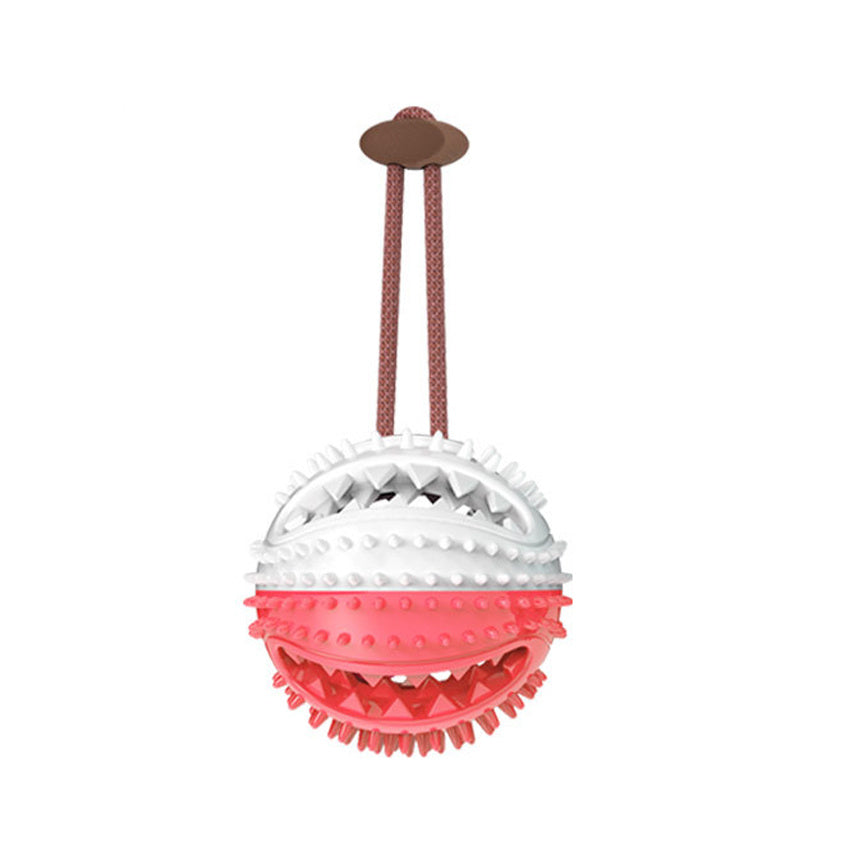 Dog Toys Silicon Suction Cup Tug Interactive Dog Ball Toy For Pet Chew Bite Tooth Cleaning Toothbrush Feeding Pet Supplies - Doggy-Dog world