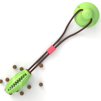 Dog Toys Silicon Suction Cup Tug Interactive Dog Ball Toy For Pet Chew Bite Tooth Cleaning Toothbrush Feeding Pet Supplies - Doggy-Dog world