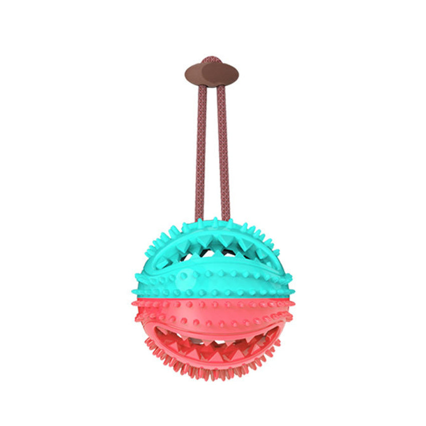 Dog Toys Silicon Suction Cup Tug Interactive Dog Ball Toy For Pet Chew Bite Tooth Cleaning Toothbrush Feeding Pet Supplies - Doggy-Dog world