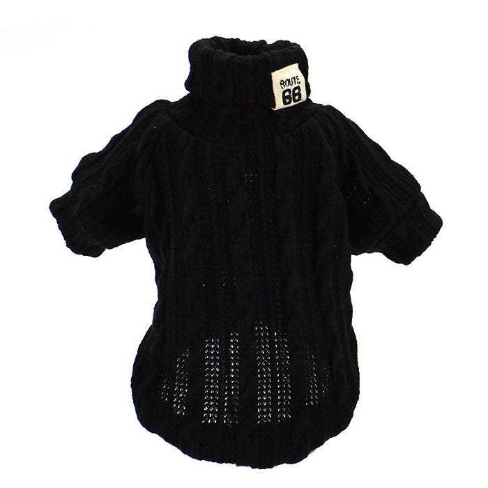 Dog Sweater Turtleneck Solid Color Dogs Clothes Warm Cotton For Puppy Small Medium Dogs Sweatshirt Jacket Chihuahua Teddy - Doggy-Dog world