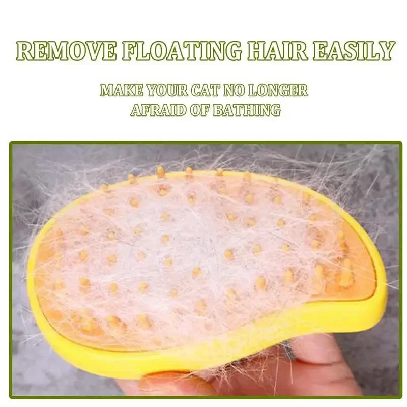 3-in-1 Steamy Dog Brush – Electric Grooming, Massage & Hair Removal - Doggy-Dog world