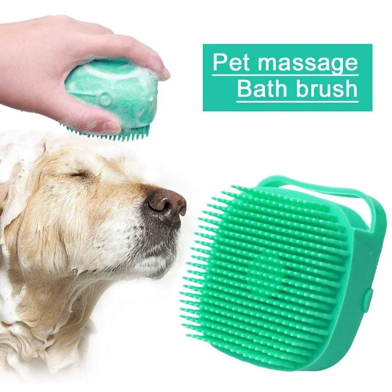 Premium Soft Silicone Pet Shower Brush & Massager – Clean & Pamper Pets - Doggy-Dog world